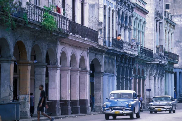 Die Architektur Der Malecon Road Der Stadt Havanna Auf Kuba — Stockfoto