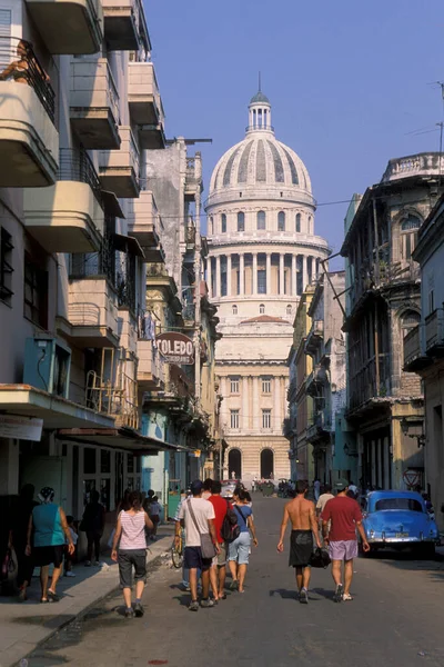 Capitolio Nacional Cidade Havana Sobre Cuba Mar Caribe Cuba Havana — Fotografia de Stock