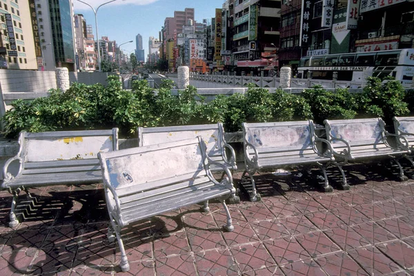 Een Weg Het Centrum Van Kaohsiung Taiwan Van Oost Aasië — Stockfoto