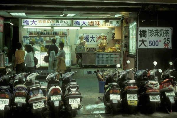 Doğu Aasia Tayvan Taipei Şehir Merkezinde Bir Tayvan Gıda Dükkanı — Stok fotoğraf