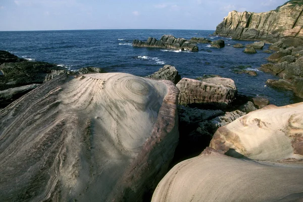 Het Coral Cliffs Ocean Park Van Yehliu Ten Noordoosten Van — Stockfoto