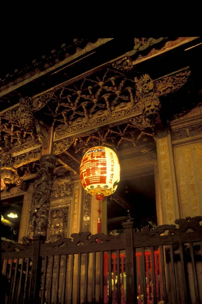 Chińskiej Świątyni Longshan Centrum Tajpej Tajwanie Azji Wschodniej Tajwan Tajpej — Zdjęcie stockowe