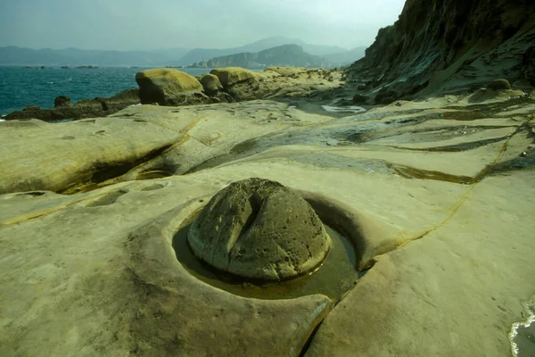 Het Coral Cliffs Ocean Park Van Yehliu Ten Noordoosten Van — Stockfoto