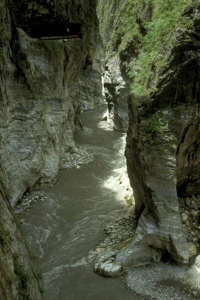 Gola Taroko Vicino Hualien Sulla Costa Orientale Sull Oceano Pacifico — Foto Stock