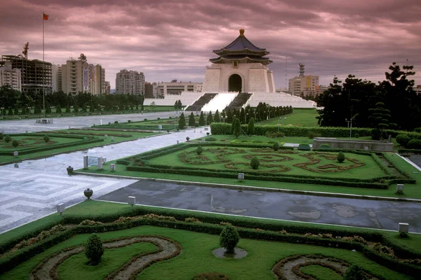 Chiang Kai Shek Memorial Hall Praça Liberdade Centro Cidade Taipei — Fotografia de Stock