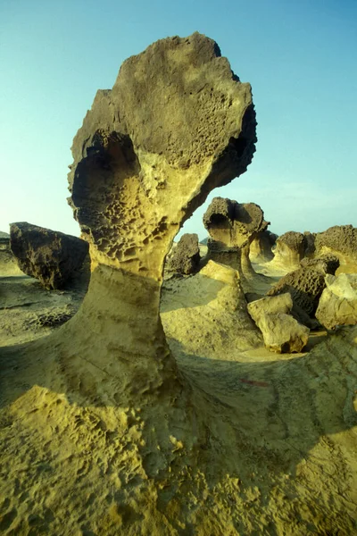 Coral Cliffs Ocean Park Yehliu Nord Est Della Città Keelung — Foto Stock