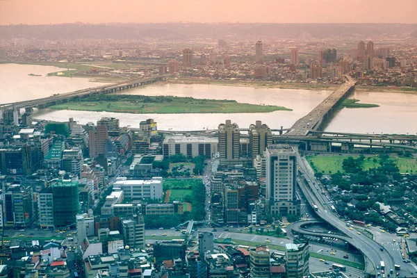 Une Vue Sur Centre Ville Taipei Taïwan Aasie Orientale Taiwan — Photo