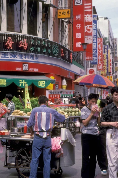 Comida Callejera Mercado Alimentos Mercado Ciudad Centro Ciudad Taipei Taiwán — Foto de Stock