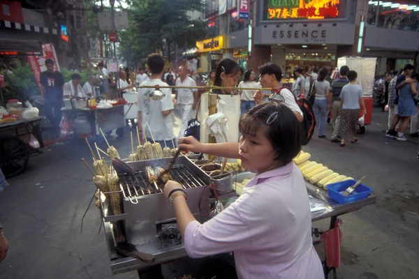 동아시아 타이베이 중심에 시장에 시장이 타이완 타이베이 1997 — 스톡 사진