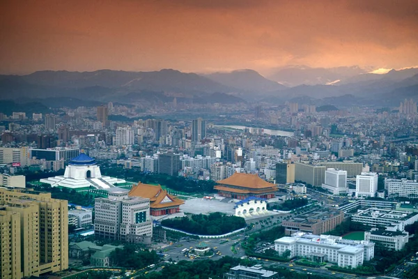 Una Vista Plaza Libertad Chiang Kai Shek Memorial Hall Centro — Foto de Stock