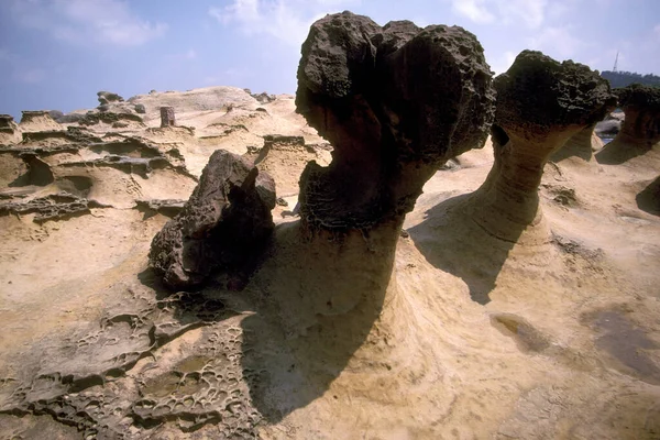 Yehliu Daki Mercan Kayalıkları Okyanus Parkı Doğu Aasya Daki Kuzey — Stok fotoğraf