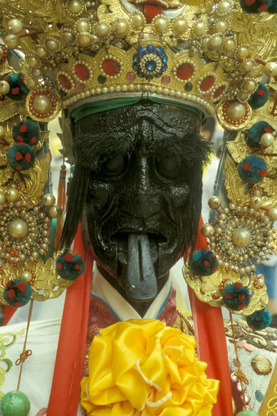 Traditionell Mazu Parad Och Daoist Religiös Festival Centrum Taipei Taiwan — Stockfoto