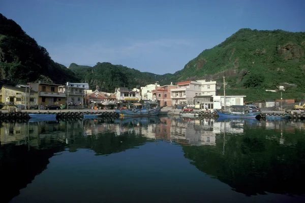 Het Vissersdorp Fulung Aan Stille Oceaan Noord Taiwan Oost Aazië — Stockfoto