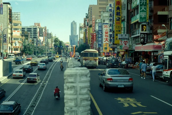 Небесна Лінія Центр Міста Гаосюн Тайвані Східна Азія Тайвань Тайбей — стокове фото
