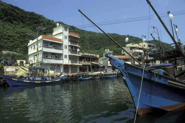 位于东亚北台湾的太平洋富隆渔村 2001年5月 — 图库照片