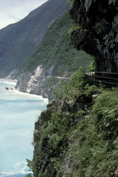 East Coast Road Landscape Hualien Eastcoast Pacific Ocean Taiwan East — Stock Photo, Image