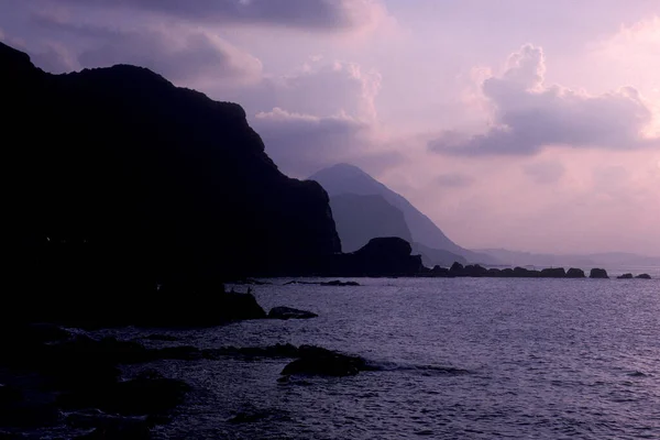 Τοπίο Κοντά Στο Hualien Στην Ανατολική Ακτή Του Ειρηνικού Ωκεανού — Φωτογραφία Αρχείου