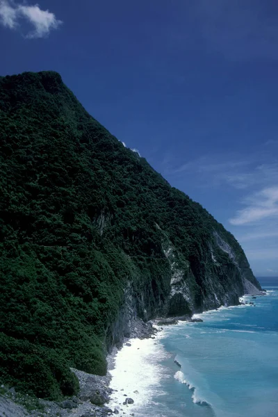Krajina Poblíž Hualien Východním Pobřeží Tichého Oceánu Tchaj Wanu Východní — Stock fotografie
