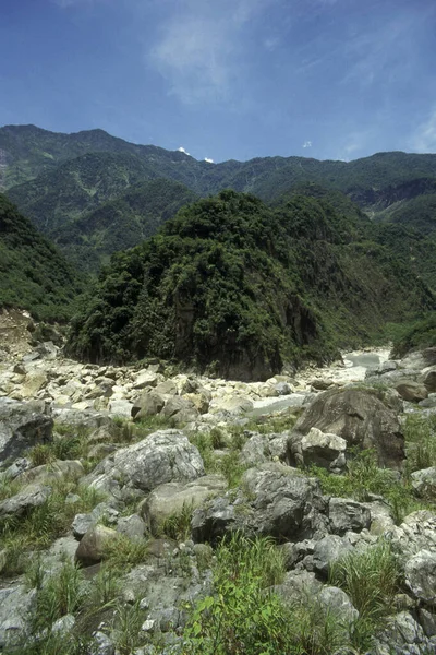 Desfiladeiro Taroko Perto Hualien Costa Leste Oceano Pacífico Taiwan Aasia — Fotografia de Stock