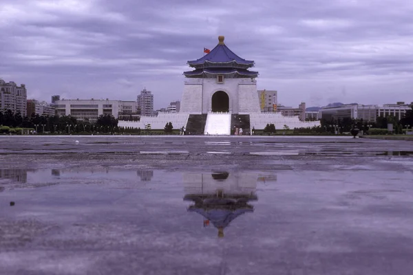 Chiang Kai Shek Memorial Hall Praça Liberdade Centro Cidade Taipei — Fotografia de Stock