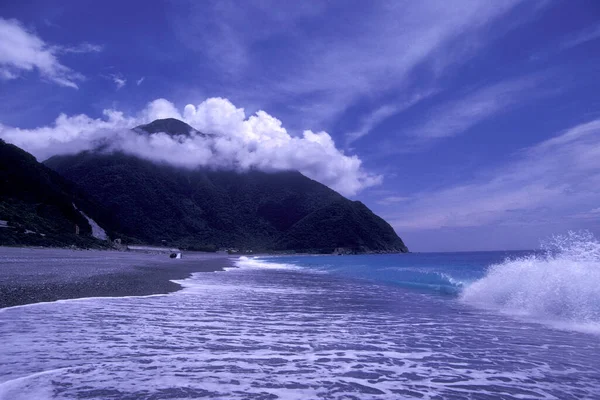 Beach Landscape Hualien Eastcoast Pacific Ocean Taiwan East Aasia Taiwan — Stock Photo, Image