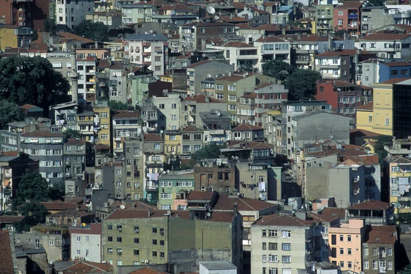 Uma Vista Cidade Karakoy Galata Cidade Istambul Turquia Turquia Istambul — Fotografia de Stock