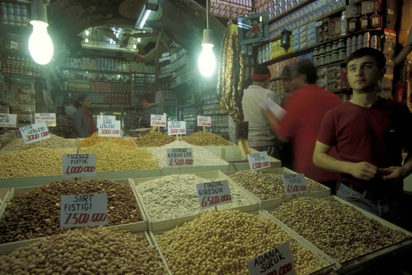 Uma Loja Alimentos Old Souq Bazaar Kapali Carsi Market Cidade — Fotografia de Stock