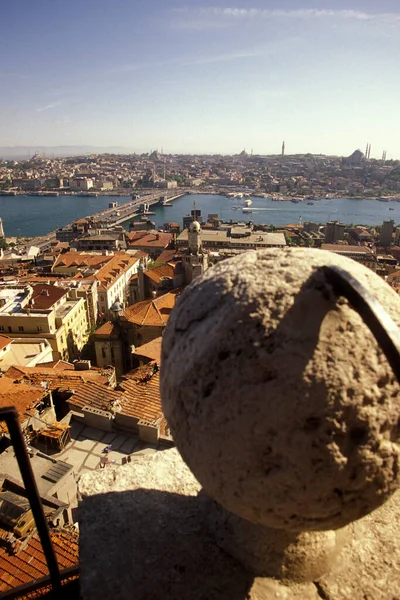 Város Kilátás Karakoy Galata Város Isztambulban Törökországban Törökország Isztambul 2002 — Stock Fotó