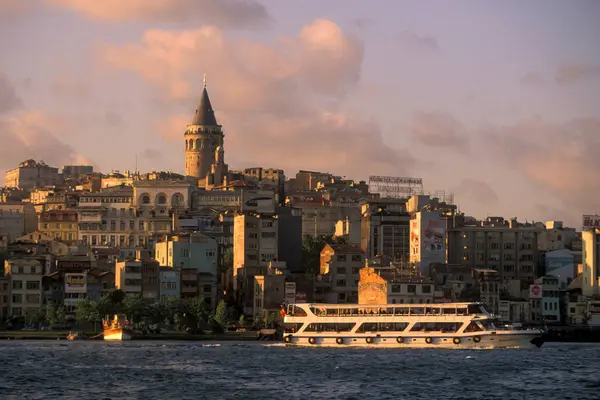 Une Vue Sur Ville Karakoy Galata Dans Ville Istanbul Turquie — Photo