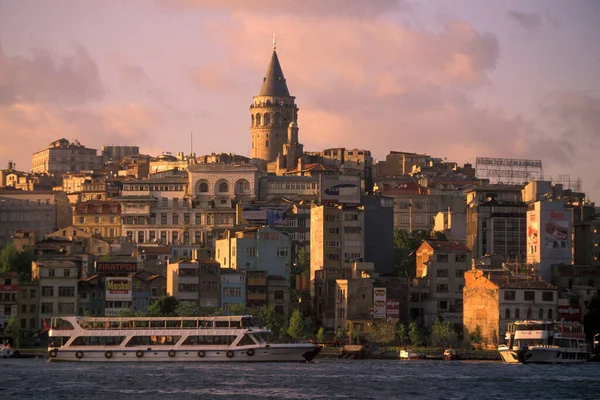 Város Kilátás Karakoy Galata Város Isztambulban Törökországban Törökország Isztambul 2002 — Stock Fotó