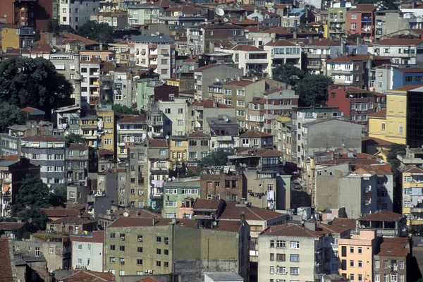 Eine Stadtansicht Von Karakoy Und Galata Der Stadt Istanbul Der — Stockfoto