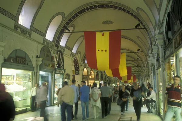 Ένα Δρόμο Της Αγοράς Στην Παλιά Souq Bazaar Kapali Carsi — Φωτογραφία Αρχείου