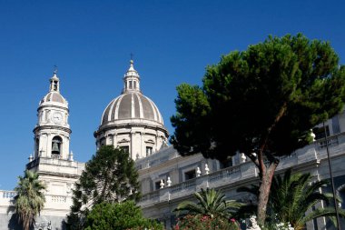 İtalya 'nın Sicilya eyaletinde yer alan Catania şehrindeki St. Agata katedrali. İtalya, Sicilya, Ekim 2014