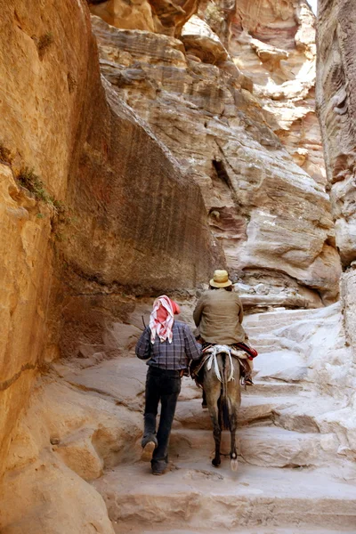 Asien Mellanöstern Jordan Petra — Stockfoto