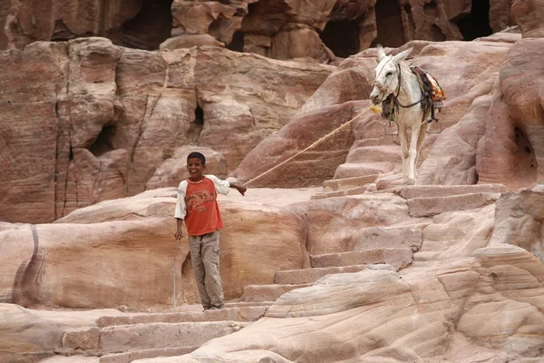 ASIA ORIENTE MEDIO JORDÁN PETRA — Foto de Stock