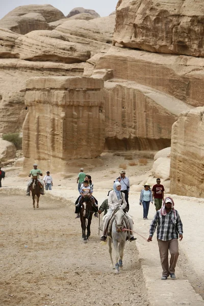 ASIA ORIENTE MEDIO JORDÁN PETRA — Foto de Stock