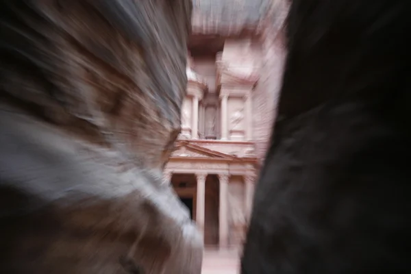 Die Khazneh Schatzkammer Der Tempelstadt Petra Jordanien Nahen Osten — Stockfoto