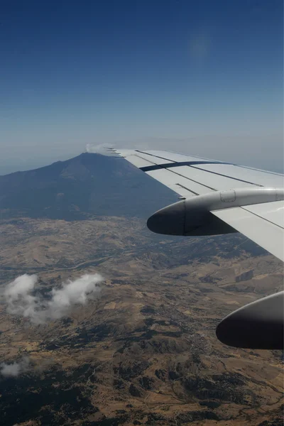 Pemandangan Udara Sepanjang Bagian Timur Sisilia Dekat Kota Catania Sisilia — Stok Foto