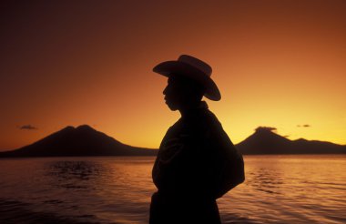 Latin Amerika Guatemala Lake Atitlan