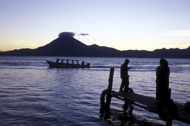 Latin Amerika Guatemala Lake Atitlan