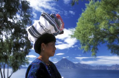 Latin Amerika Guatemala Lake Atitlan