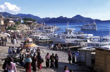 Latin Amerika Guatemala Lake Atitlan