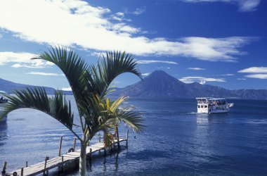 Latin Amerika Guatemala Lake Atitlan
