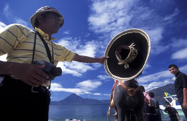 LATIN AMERICA GUATEMALA LAKE ATITLAN — Stock Photo, Image