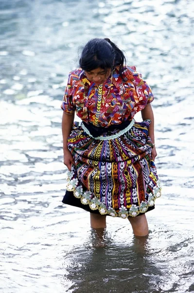 拉丁美洲危地马拉兰湖 — 图库照片