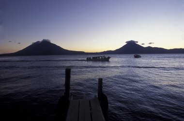Latin Amerika Guatemala Lake Atitlan