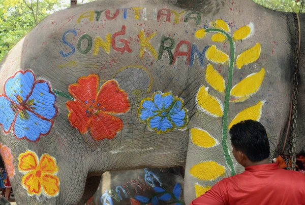 Asia Thaiföld Ayutthaya Songkran Fesztivál — Stock Fotó