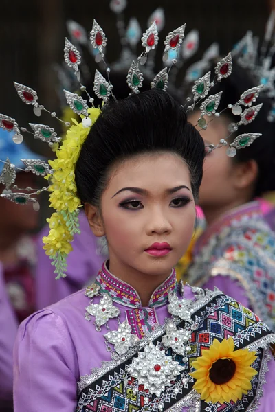 Lidé na drdol Bang Fai Festival — Stock fotografie