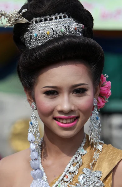 Pessoas no Bun Bang Fai Festival — Fotografia de Stock