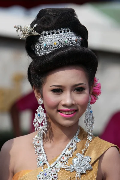 Mensen op de Bun Bang Fai Festival — Stockfoto